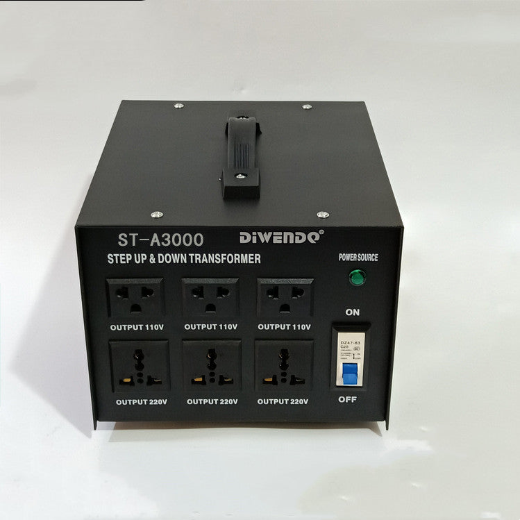 Transformador elevador y reductor de fuente de alimentación de 220 V a 110 V