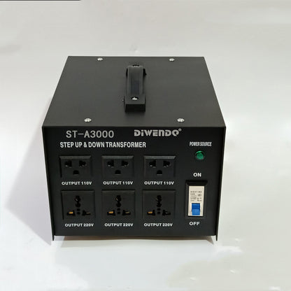 Transformador elevador y reductor de fuente de alimentación de 220 V a 110 V