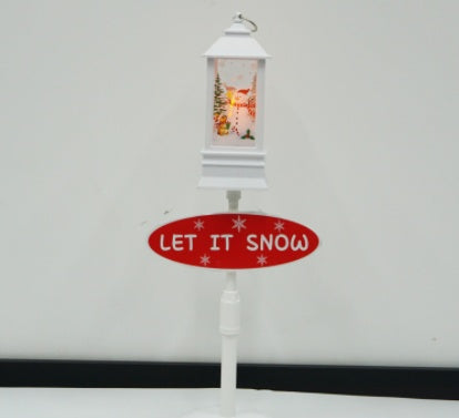 Christmas Snow Street Lamp Living Room Decorations