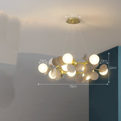 Lustre nordique moderne minimaliste, éclairage de chambre à coucher pour salon