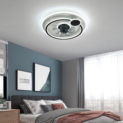 Fan Led Ceiling Lamps Are Suitable For Restaurants And Household Rooms