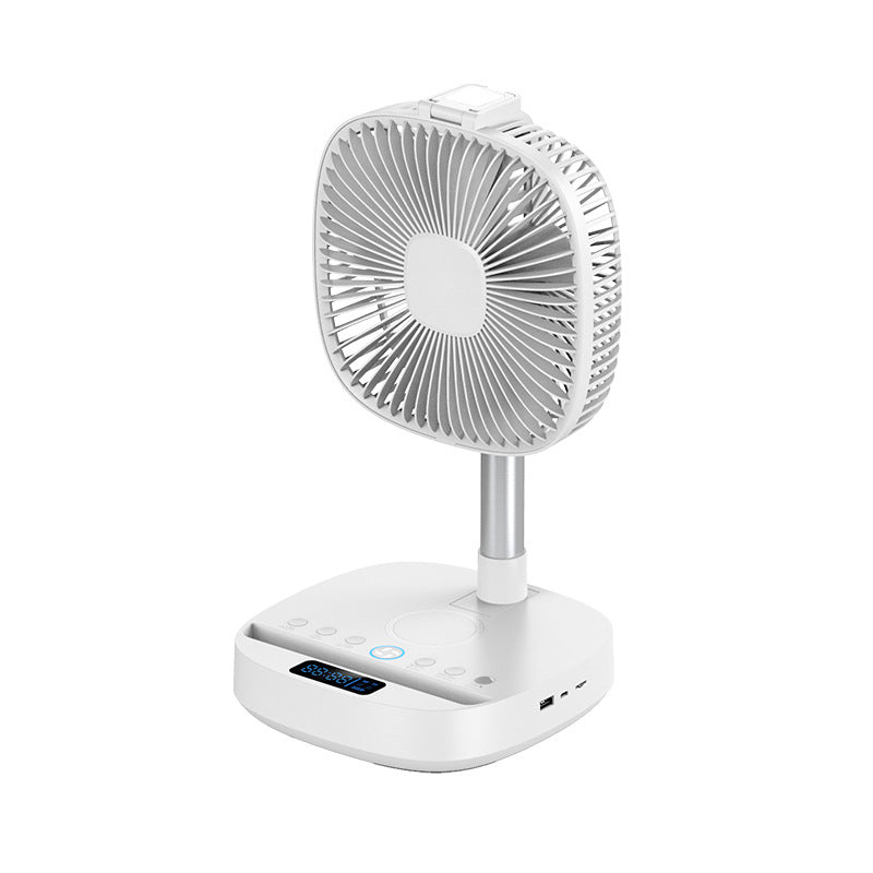 Altavoz Bluetooth creativo plegable telescópico portátil USB ventilador silencioso