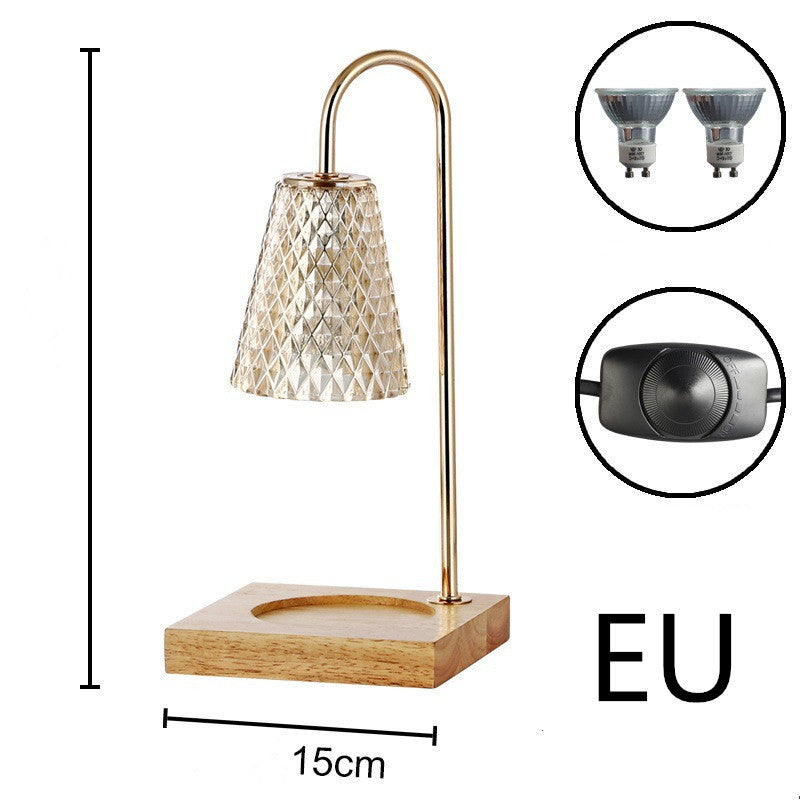 Lampe de Table pour chambre à coucher, poêle d'aromathérapie, Machine à huile essentielle