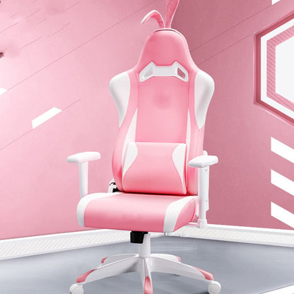 Silla de computadora rosa para el hogar