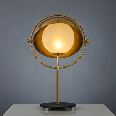 Personality Creative Light Luxury Reversible Semi-circular Table Lamp