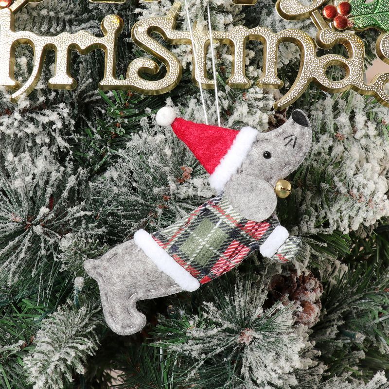 Christmas Decorations Dressing Sausage Dog Small Pendant