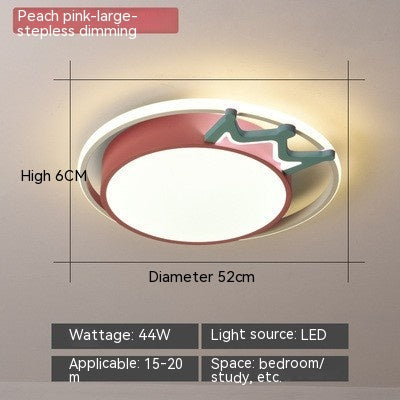 Lámparas nórdicas para habitación de niños protección ocular creativa L luz superior