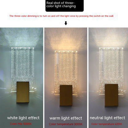 Modern Simple And Light Luxury Crystal Wall Lamp