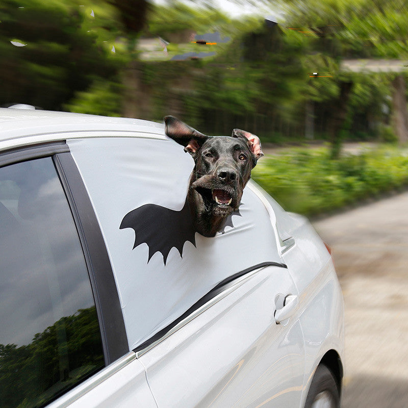 Rideau de fenêtre de voiture d'Halloween, couverture pare-soleil pour siège d'animal de compagnie