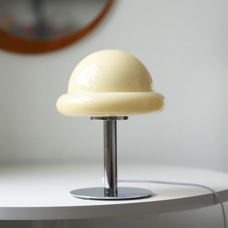 Macron Lampe Champignon En Verre Chambre Chevet Ambiance Décoration