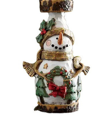 Candelabro de anciano navideño para decoración de escritorio de sala de estar y hogar