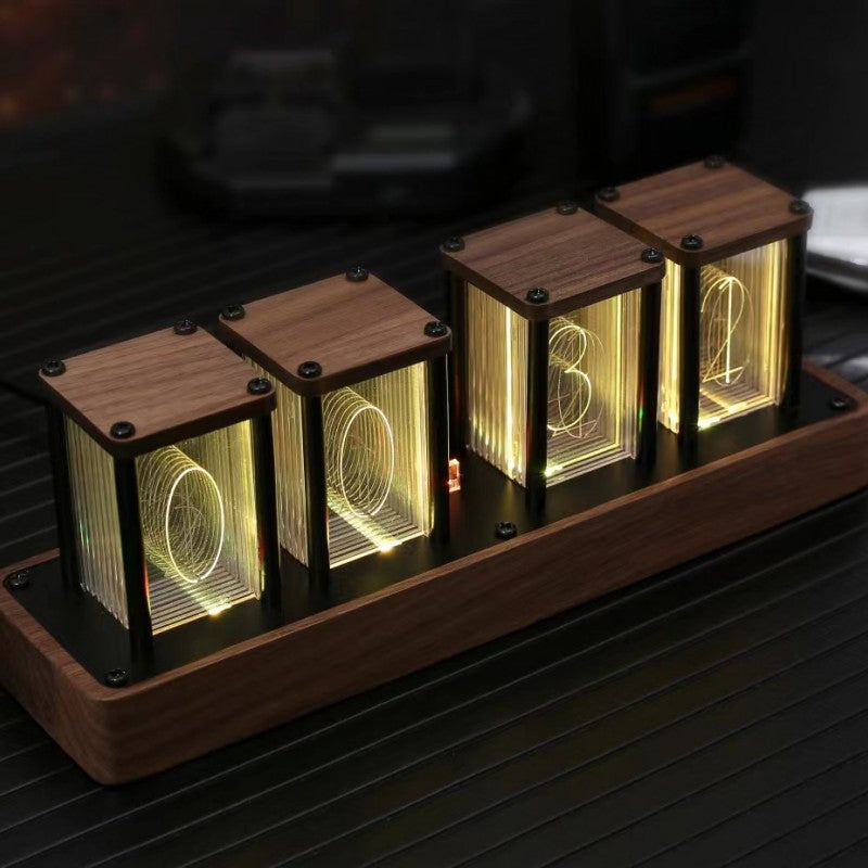 Reloj despertador de comercio electrónico de escritorio Be Nixie Tube Clock sin ensamblaje