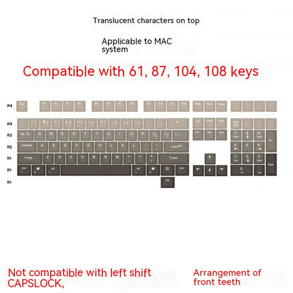 Teclado Bluetooth mecánico competitivo con radio simple gradiente 64