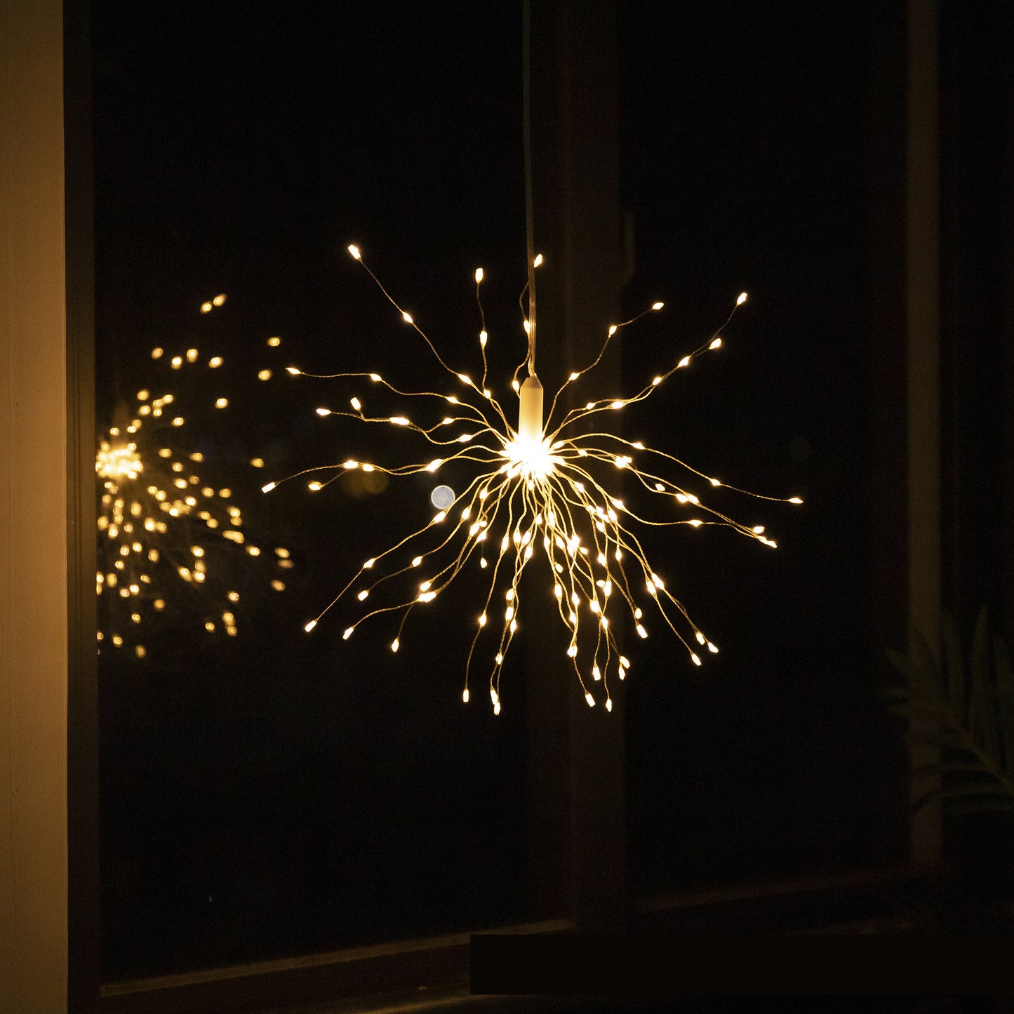 Luz de cadena de diente de león de lámpara de alambre de cobre con control remoto impermeable al aire libre