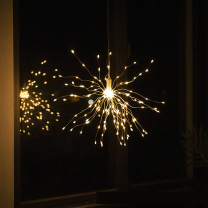 Luz de cadena de diente de león de lámpara de alambre de cobre con control remoto impermeable al aire libre