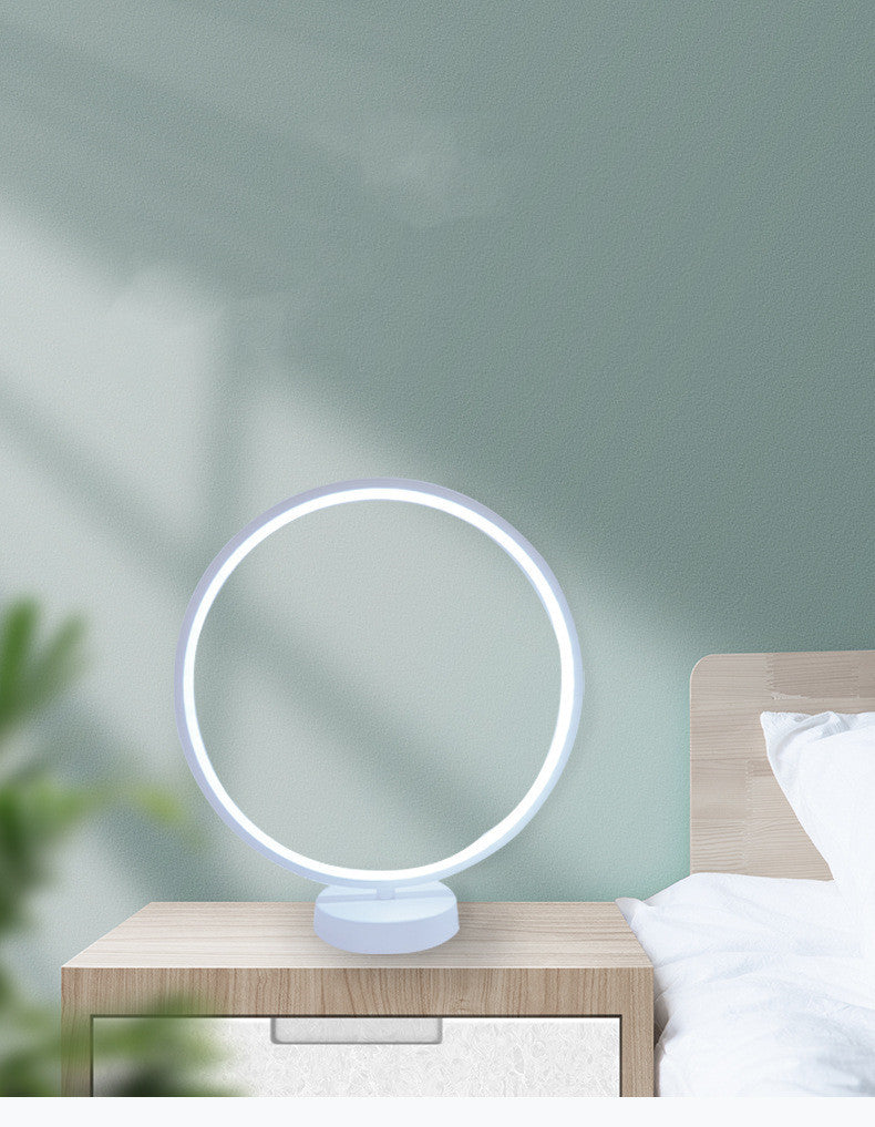 Lampe de table LED ronde et moderne minimaliste