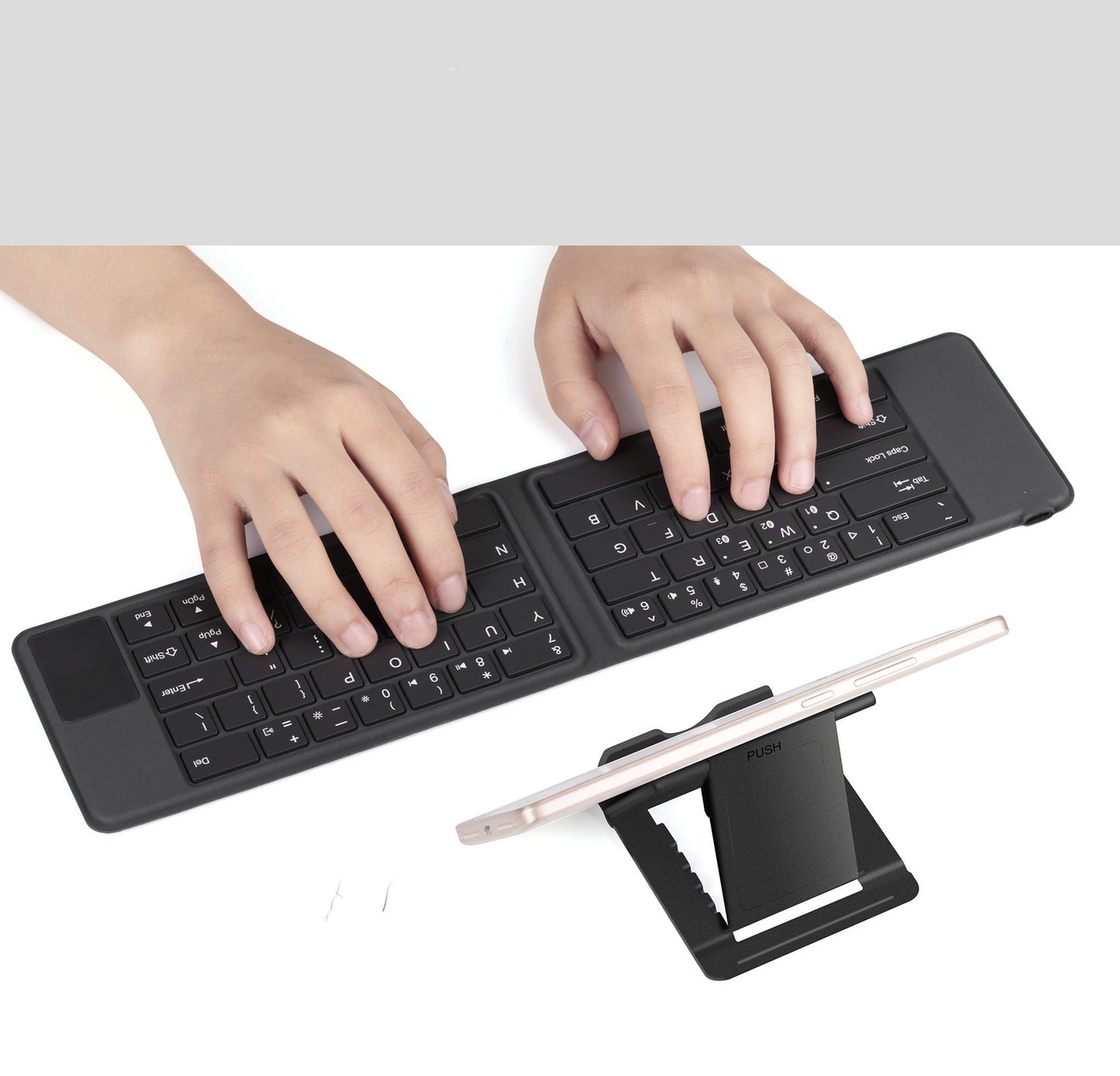 Connexion externe du clavier Bluetooth pliable