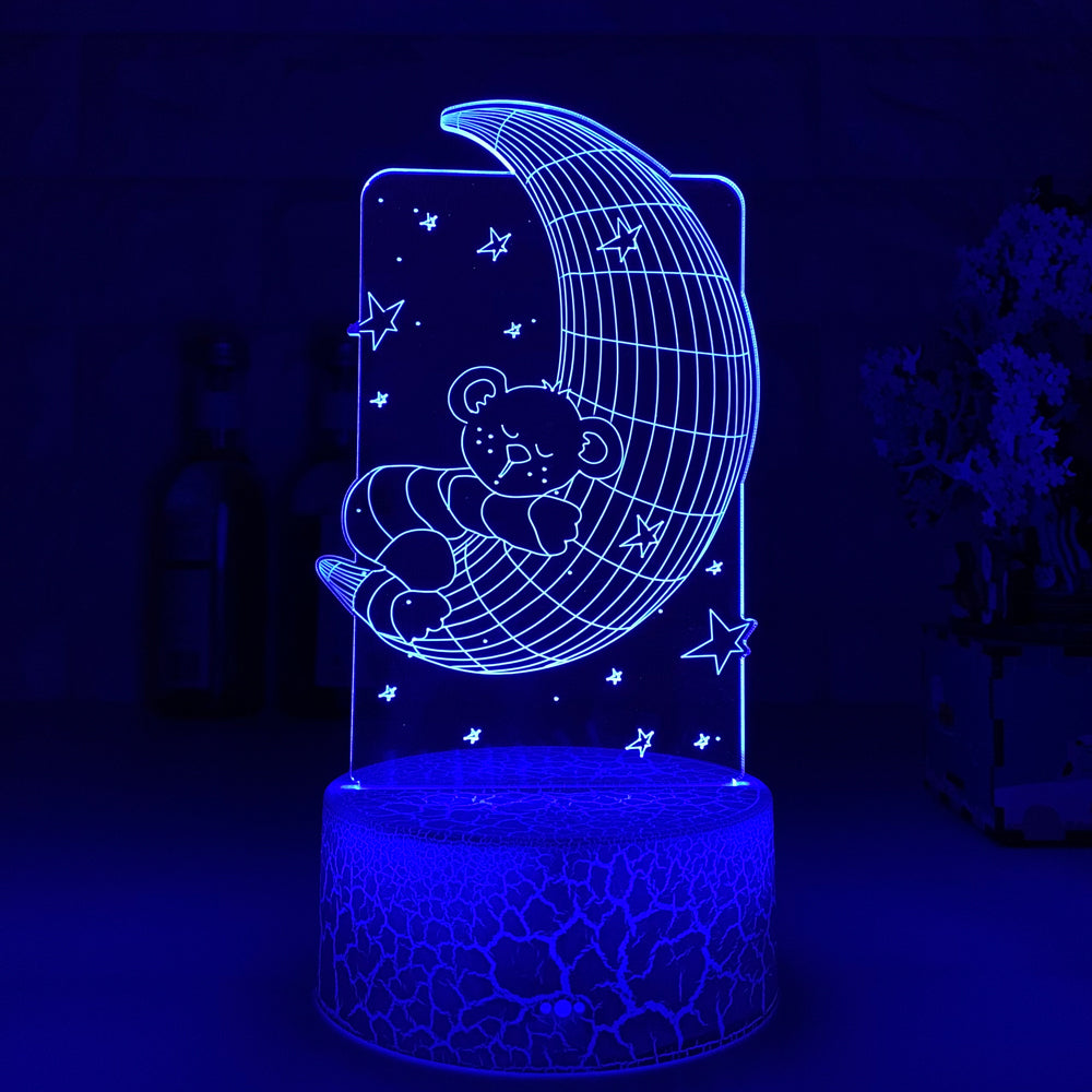 Remote Control Touch 3D LED Night Light