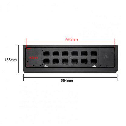 Supports de plaque d'immatriculation pour véhicule électrique, double plaque d'immatriculation avant et arrière