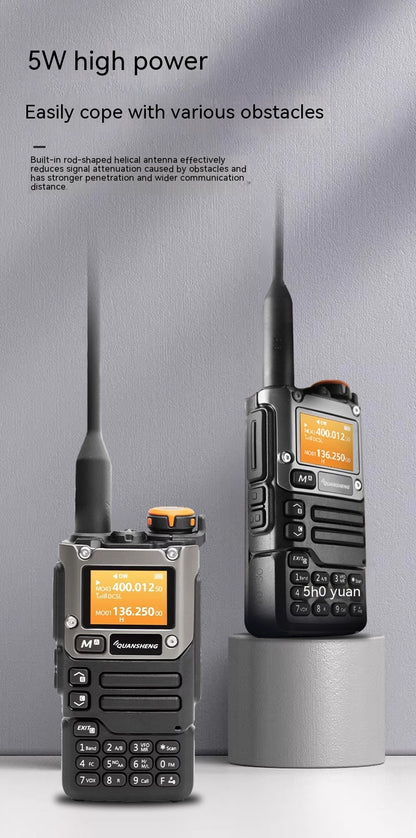 Handheld Radio Equipment Single Key Pair Frequency Aviation Receiving Upgraded Version