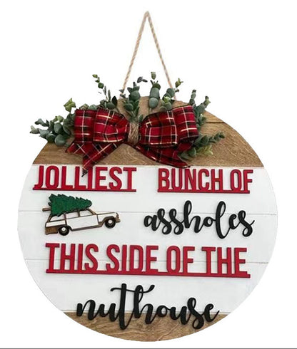 Front Door Sign Christmas Decorations Garland Party Supplies Crafts Door Listing