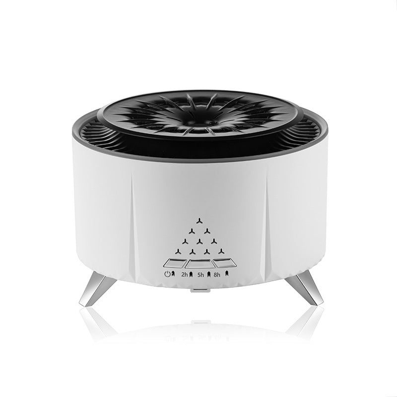 Humidificateur de bureau à diffuseur d'arôme de flamme à bruit blanc