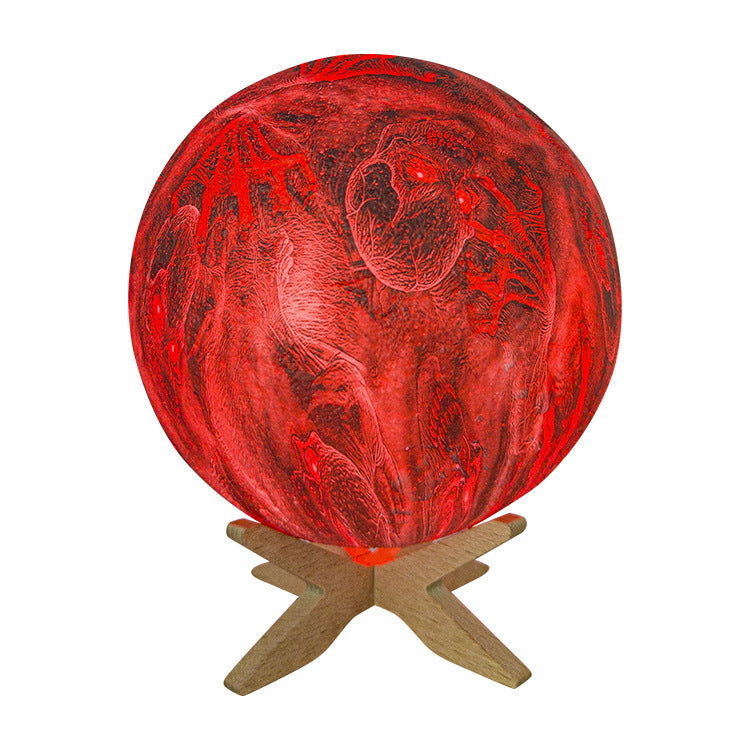 Nouveau Cadeau d'halloween lune lampe de Table créative pour enfants