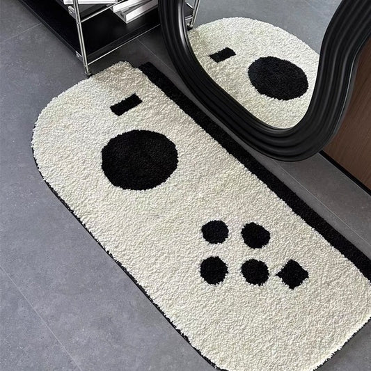 Home Retro Gamepad Flocking Carpet