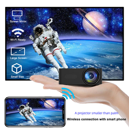 YT100 Home Mini Portable Projector USB Power Supply HD Home Small Wireless Same Screen Phone Projection