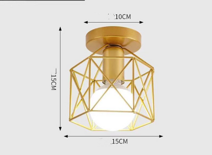 Lampe de balcon postmoderne simple, plafonnier de couloir d'allée