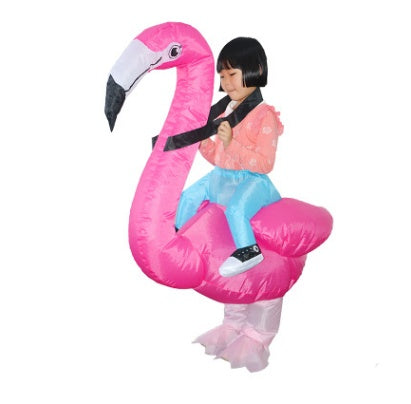 Creative toys Halloween Christmas Flamingo cosplay dress up inflatable suit party spoof costume props