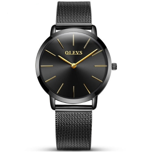 Steel mesh with quartz watch ladies couple gift table