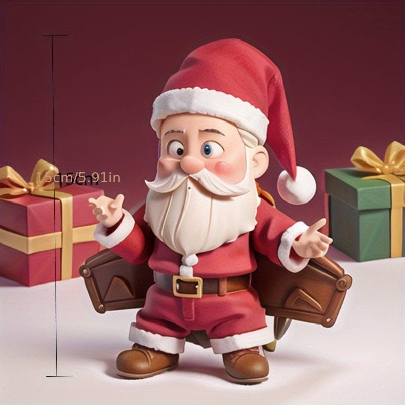 Christmas White Beard Old Man Resin Crafts Ornaments Home Garden Table Christmas Ornaments