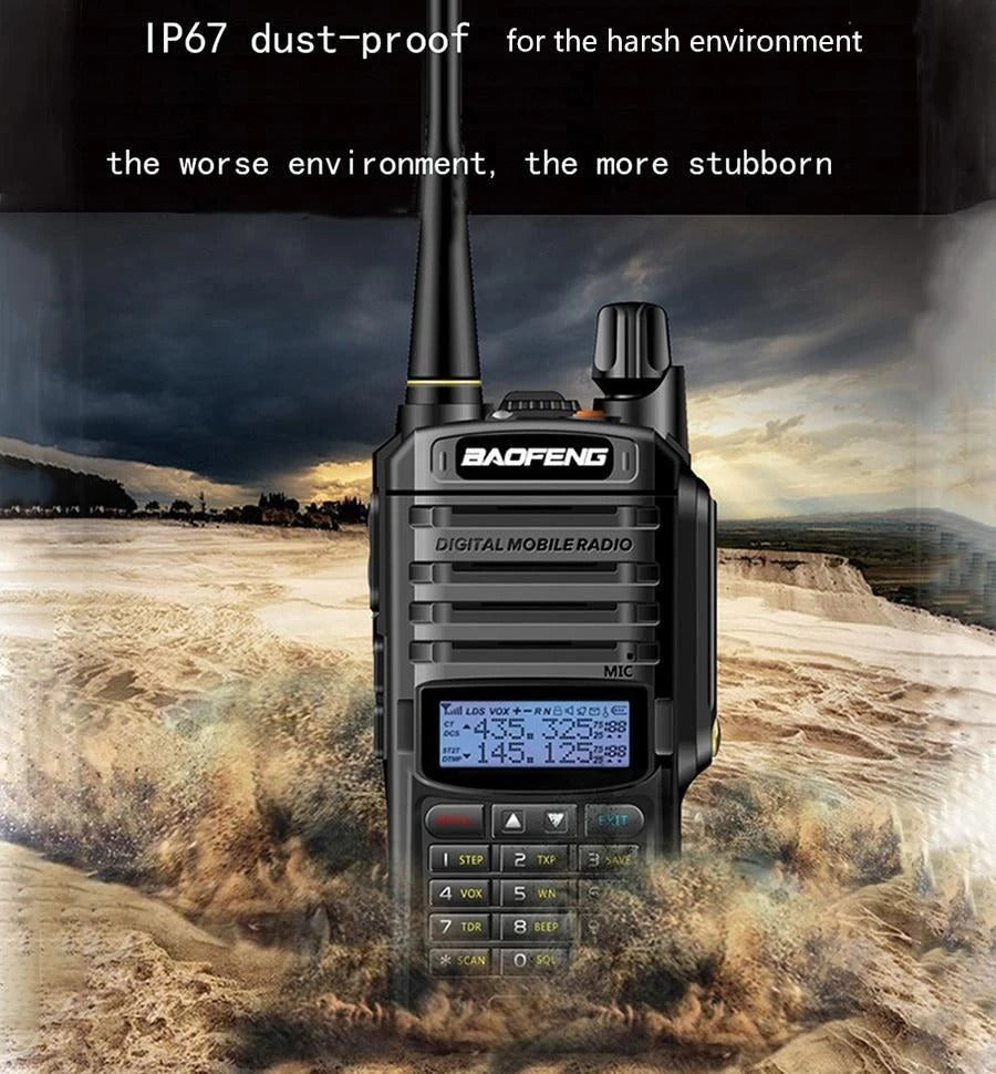 Intercomunicador marino de dos etapas UV-9RPlus resistente al agua 15W UHF VHF