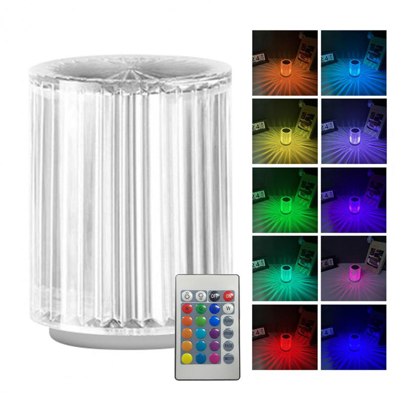 Lámpara de cristal Lámpara de mesa Atmósfera Línea creativa Lámpara de noche pequeña Luces LED