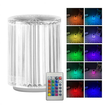 Lámpara de cristal Lámpara de mesa Atmósfera Línea creativa Lámpara de noche pequeña Luces LED