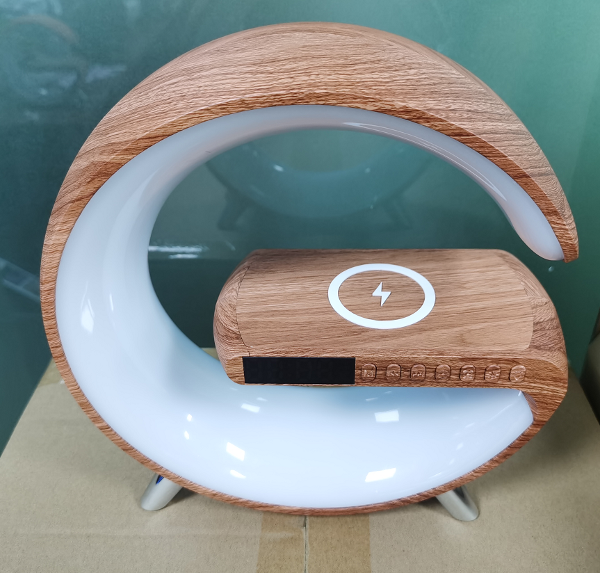 Lampe de réveil musicale avec chargeur sans fil 