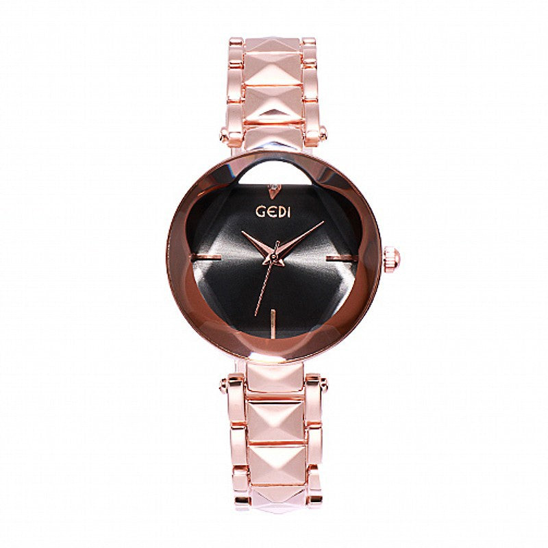 Reloj de pulsera con correa de acero para mujer, pulsera personalizada con atmósfera de tendencia, nueva moda para mujer