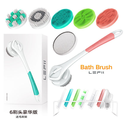 Exfoliating skin cleansing bath brush