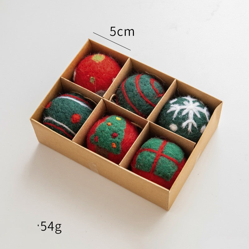 Material Diy Pendant Christmas Decorations Wool Felt