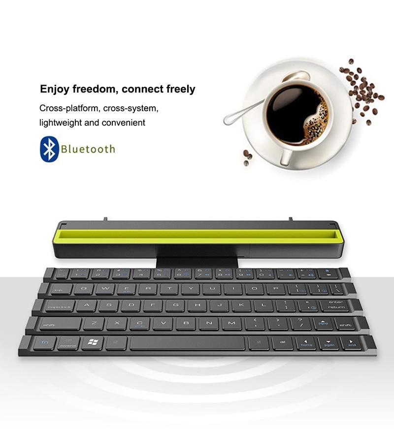 Teclado Bluetooth plegable con rollo flexible