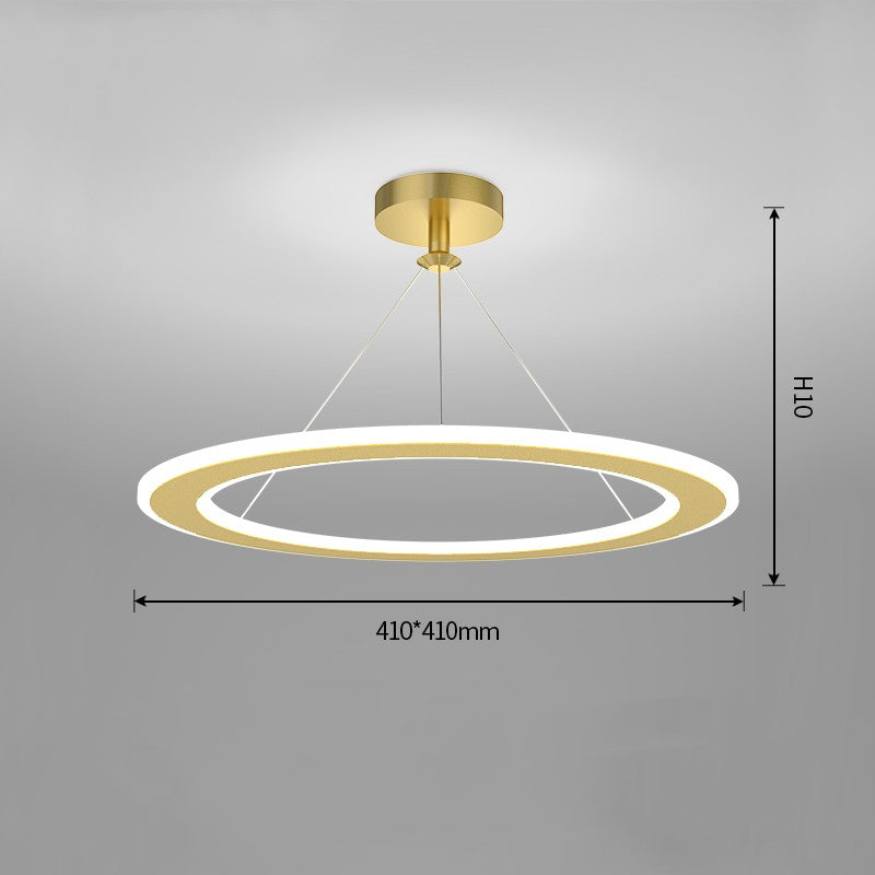 Lustre d'étude de chambre circulaire moderne simple