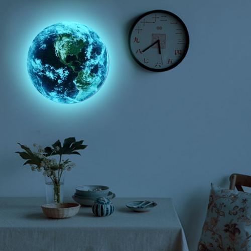 Glow In The Dark 3D Earth Wall Sticker LIVRAISON MONDIALE GRATUITE