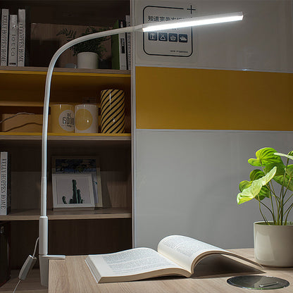 Long arm clip type table lamp