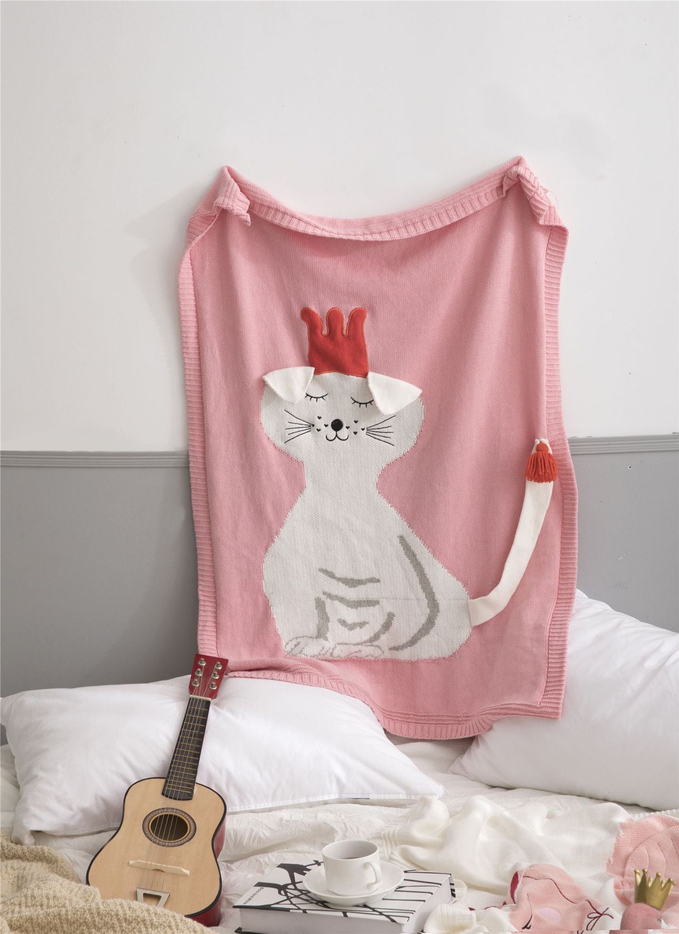 Children's Knitted Blanket Home Soft Decoration