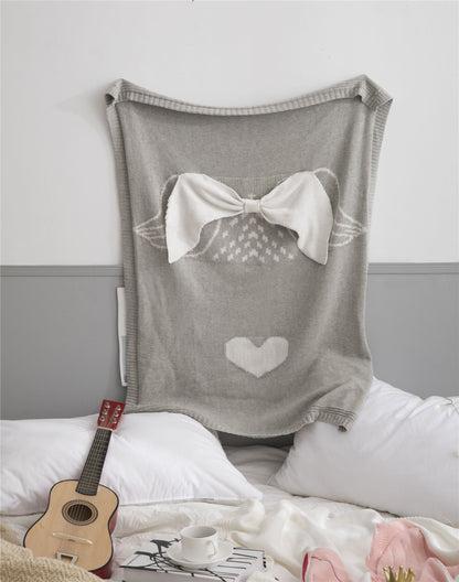 Children's Knitted Blanket Home Soft Decoration