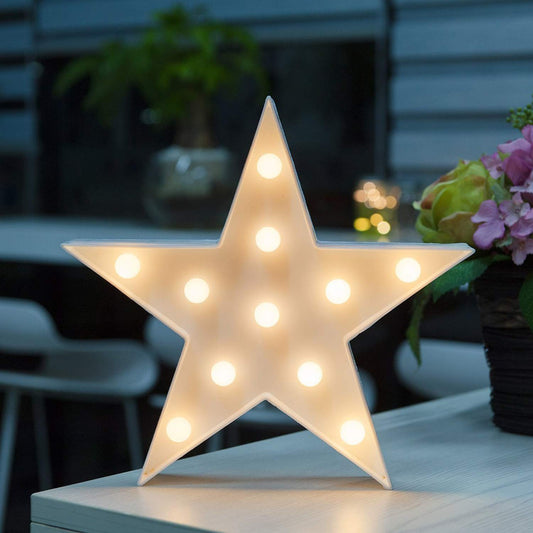 Decorative five-pointed star lights