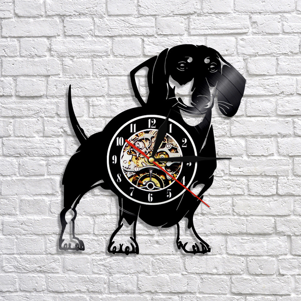 Cadeaux de race de chien d’horloge murale