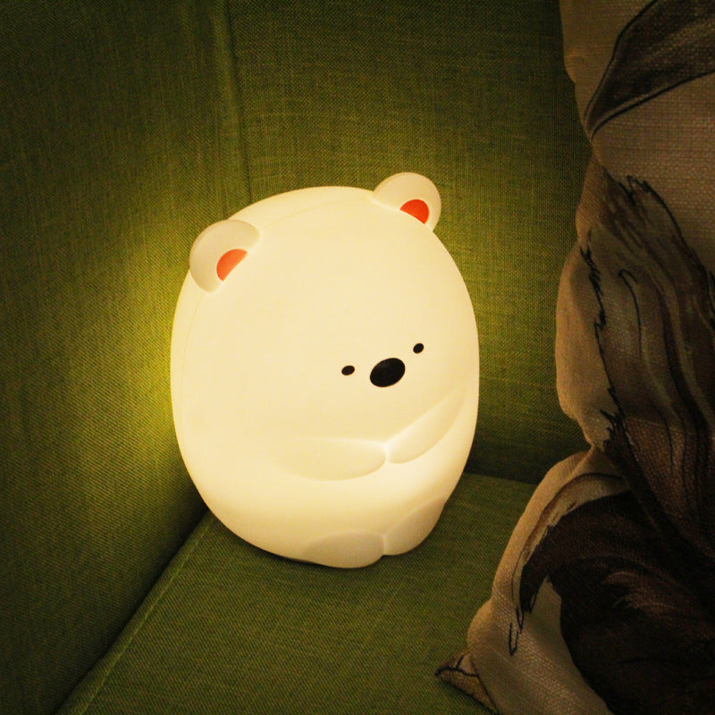 Daddy bear colorful color silicone night light