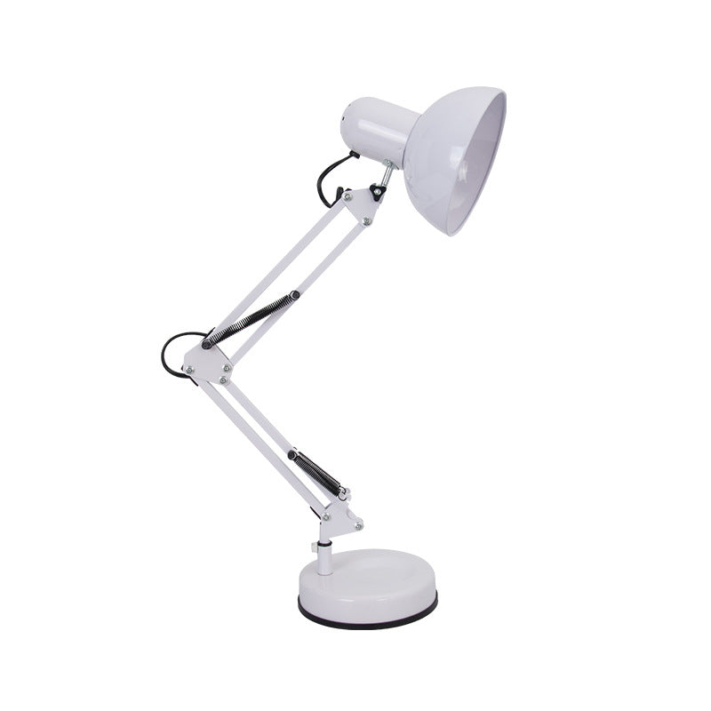 Lampes de bureau classiques réglables à bras oscillant Long LED moderne lampe de Table à clip E27 pour